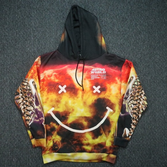 Cactus Jack Hoodie Mens Medium Black Astro World Travis Scott